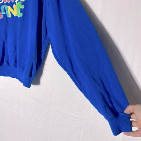 Tommy Innit ‘21 Blue Cotton Crew Neck Sweatshirt With Textured Logo S - Picture 6 of 15